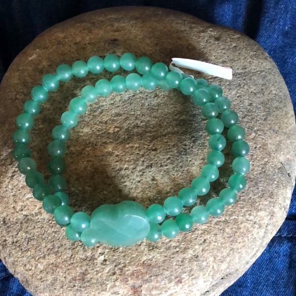 NWT AVENTURINE GEMSTONE BRACELET - Picture 2 of 5